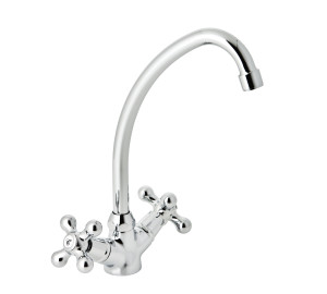 NEW REGENT Sink mixer, swan neck spout